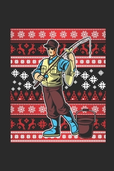 Paperback Ugly Christmas Sweater - Fishing: Graph Ruled Notebook / Journal (6" X 9" - 5 X 5 Graph Ruled) - Christmas Gift for Kids, Teens, Mom And Dad Book
