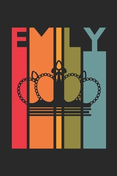 Emily: Vintage Custom Personalized Lined Name Notebook, Diary, Journal - Retro Birthday, Christmas Gifts for Daughter, Niece, Sister, Mom, Mother: ... Diary, 110 page, Lined, 6x9 (15.2 x 22.9 cm)