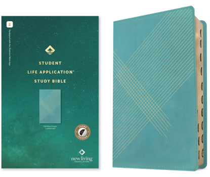 Imitation Leather NLT Student Life Application Study Bible, Filament Enabled (Leatherlike, Teal Blue Striped, Indexed, Red Letter) Book