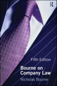 Paperback Bourne on Company Law Book