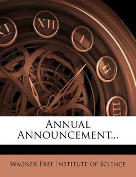 Paperback Annual Announcement... Book