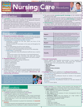 Misc. Nursing Care Procedures: Quickstudy Laminated Reference Guide Book
