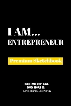 Paperback I Am Entrepreneur: Premium Blank Sketchbook Book