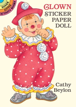 Paperback Clown Sticker Paper Doll Book