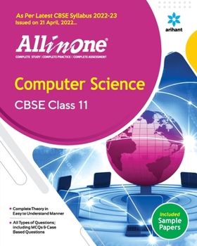 Paperback CBSE All In One Computer Science Class 11 2022-23 Edition (As per latest CBSE Syllabus issued on 21 April 2022) Book
