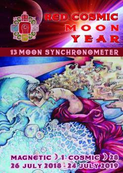 Paperback 13 Moon Mayan Dreamspell Journal - Red Cosmic Serpent: July 26 2018-July 25 2019 Book