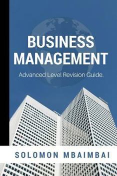 Paperback Business Management: Advanced Level Revision Guide Book