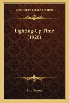 Paperback Lighting-Up Time (1920) Book