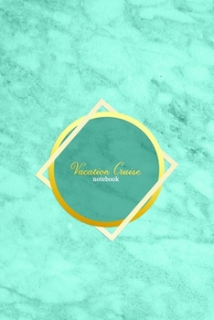 Vacation Cruise Notebook: Daily record log book diary for cruiseline travelers and holiday vacation lovers Record your day to day life on cruise holidays Black cover design