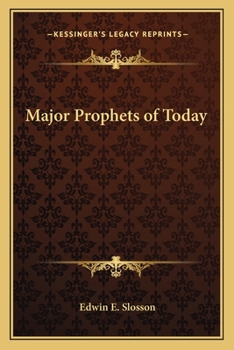 Paperback Major Prophets of Today Book