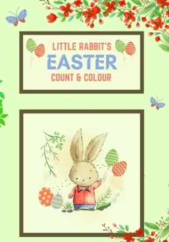 Paperback Little Rabbit's Easter: Count & Colour activity book