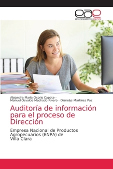 Paperback Auditoría de información para el proceso de Dirección [Spanish] Book