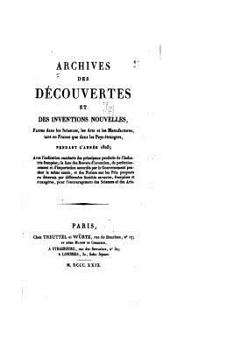 Paperback Archives des Découvertes et des Inventions Nouvelles [French] Book