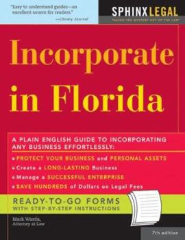 Paperback Incorporate in Florida Book