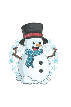 Christmas Snowman Notebook: Graph Paper Journal 6x9 - 120 Pages