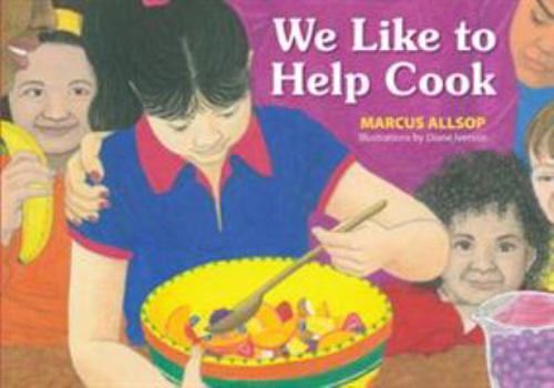 Paperback We Like to Help Cook [Large Print] Book