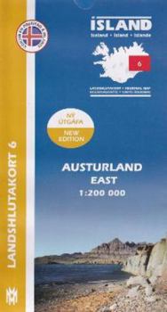 Map IRK 06 Austurland / Ost-Island Regionalkarte 1 : 200 000 Book