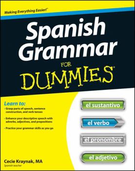 Paperback Spanish Grammar for Dummies Book