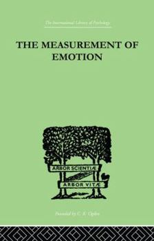 Paperback The Measurement of Emotion Book