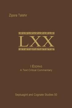 Paperback 1 Esdras: A Text Critical Commentary Book