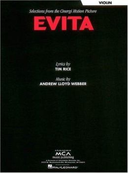 Paperback Evita (Selections): Violin Book