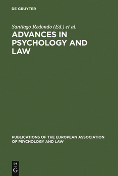 Hardcover Advances in Psychology and Law Book