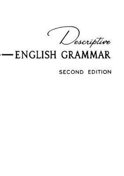Paperback Descriptive English Grammar, 2nd Edition Book
