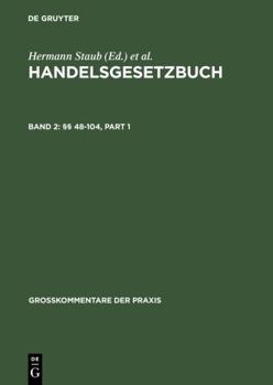 Hardcover §§ 48-104 (Großkommentare der Praxis) (German Edition) [German] Book