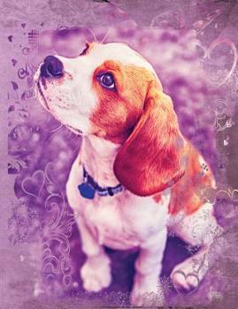 Paperback Cute Beagle Dog Composition Notebook, Graph Paper: 4x4 Quad Rule Grid Student Exercise Book for Math & Science Book