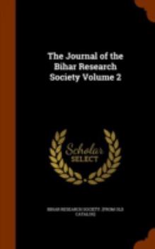 Hardcover The Journal of the Bihar Research Society Volume 2 Book