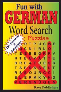 Paperback Fun with German - Word Search Puzzles [German] [Large Print] Book