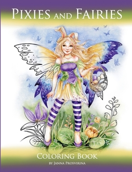 Paperback Pixies and Fairies: Coloring Book