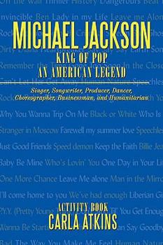 Paperback Michael Jackson King of Pop an American Legend: Activity Book