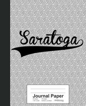 Paperback Journal Paper: SARATOGA Notebook Book