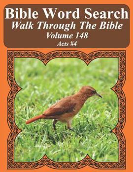 Paperback Bible Word Search Walk Through The Bible Volume 148: Acts #4 Extra Large Print Book