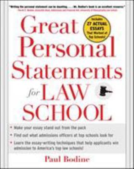 Paperback Great Personal Statements for Law School Book