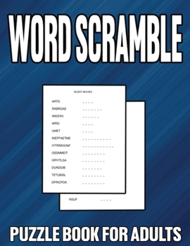 Paperback Word Scramble Puzzle Book For Adults: Easy Word Scramble Puzzles Book For Adults & Seniors Book