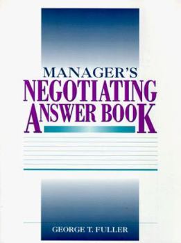 Paperback Manager Negotiating Answer Book