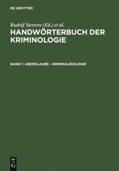 Hardcover Aberglaube - Kriminalbiologie (German Edition) [German] Book