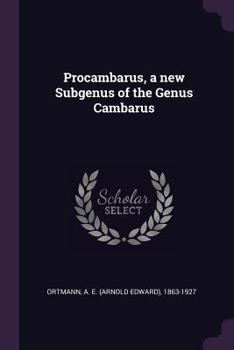 Procambarus, a New Subgenus of the Genus Cambarus