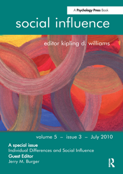 Paperback Individual Differences and Social Influence Book