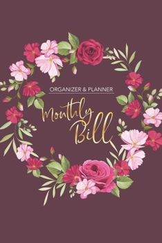 Bill Organizer: Expense Tracker and Bill Organizer | Budget Organizer - Your Finance Budget Planner for two years | Business notebook