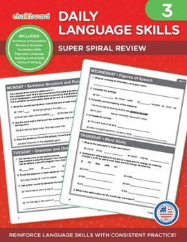 Paperback Daily Language Skills Grade 3 Book