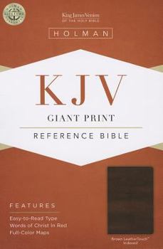 Imitation Leather Giant Print Reference Bible-KJV [Large Print] Book