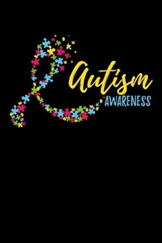Paperback Autism Awareness: Journal / Notebook / Diary Gift - 6"x9" - 120 pages - White Lined Paper - Matte Cover Book
