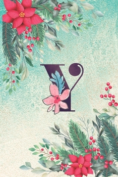 Y: Floral Monogram Initial Y Notebook Journal for Man, Women and Girls,  size 6 x 9" 110 pages