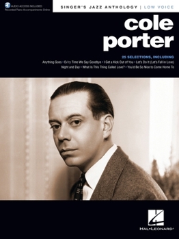 Paperback Cole Porter - Singer's Jazz Anthology Low Voice Edition with Recorded Piano Accompaniments Book