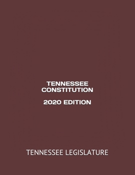 Paperback Tennessee Constitution 2020 Edition Book