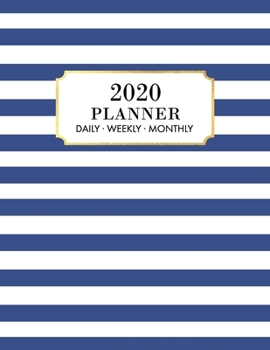 Paperback 2020 Weekly Planner: 2020 Monthly Planner for January 2020 - December 2020 + Monthly Calendar w/ Notes, To Do List Section, Includes Import Book