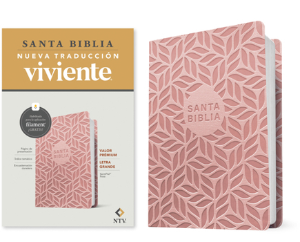 Imitation Leather Biblia Valor Prémium Ntv, Letra Grande Con Filament (Sentipiel, Rosa) [Spanish] Book